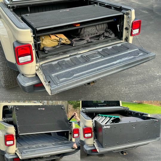 EZ4x4 Bed Box - Tailgate Extender and Secure Truck Bed Box Storage