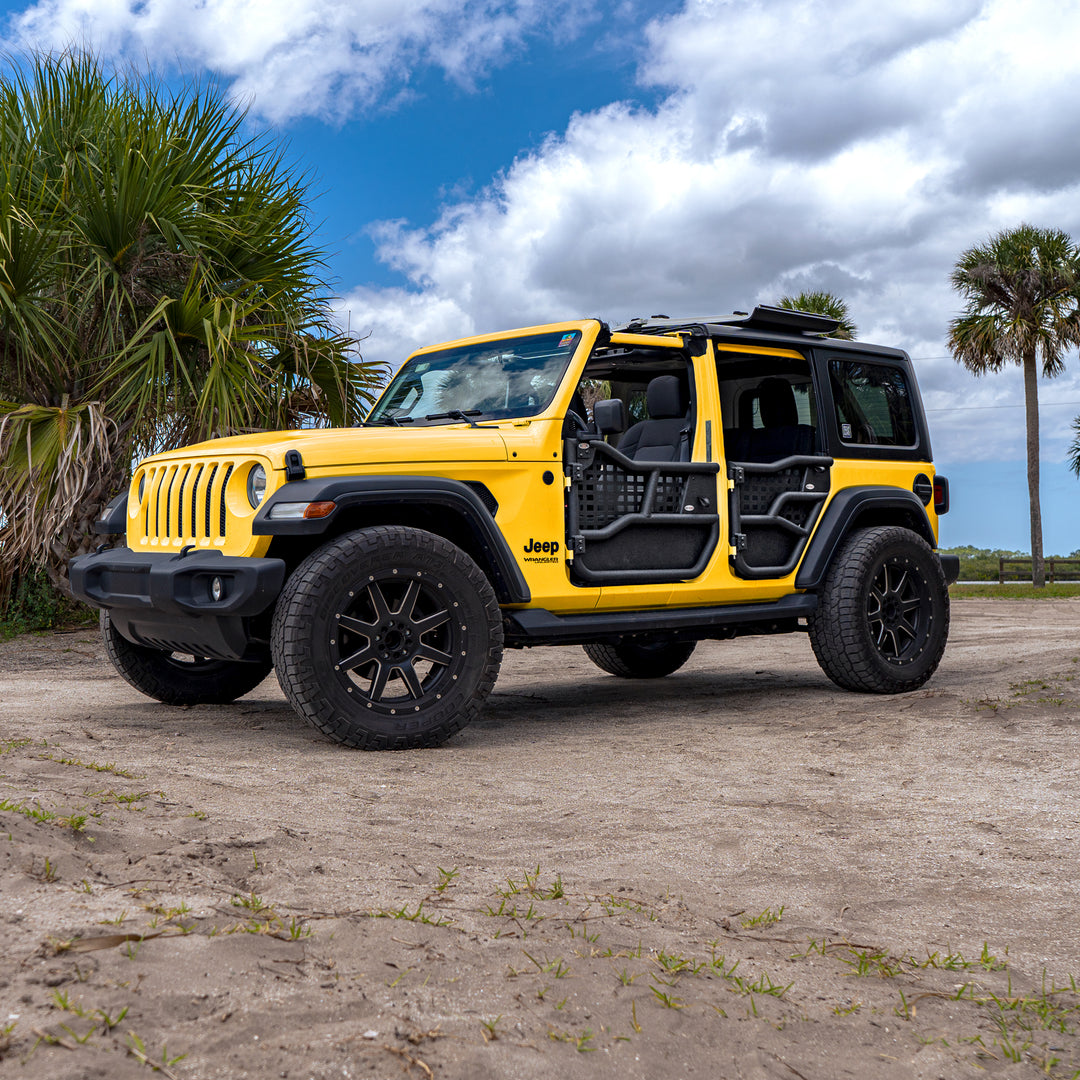 EZ4x4 Jeep JK, JKU, JL, JLU & JT Gladiator Aluminum Alpha Full Tube Doors