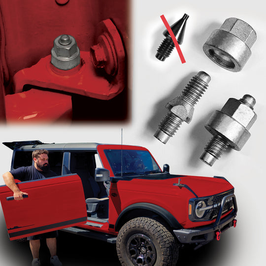 EZ4X4 Bronco Door Hinge Alignment Pin Guide Kit – Door Removal Pins