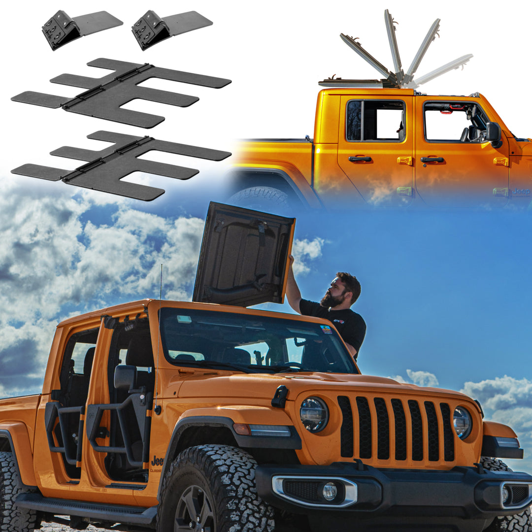 EZ4X4 EZFLIP-TOP For Jeep JK JKU JL JLU and JT Gladiator