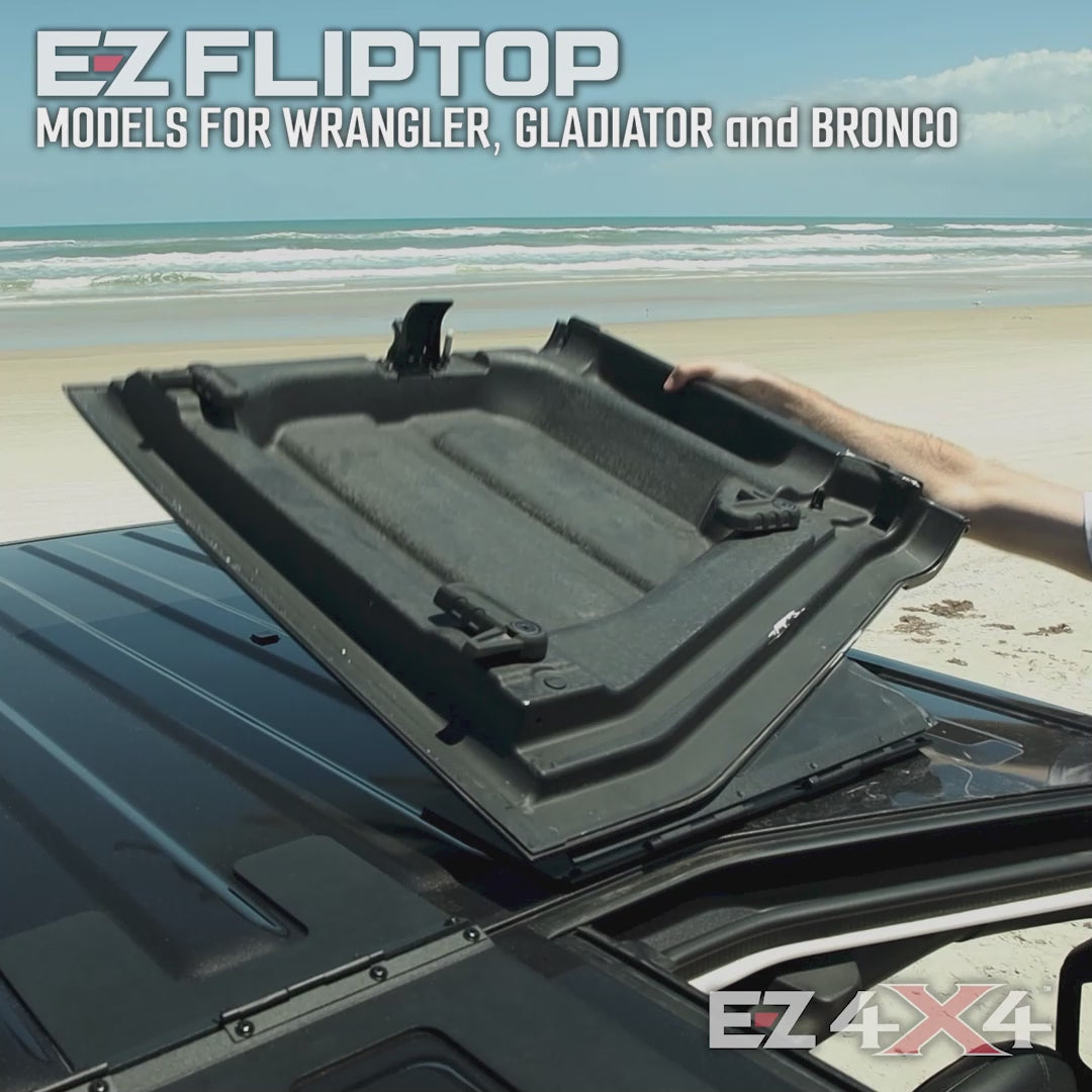 EZ4X4 EZFLIP-TOP For Jeep JK JKU JL JLU and JT Gladiator