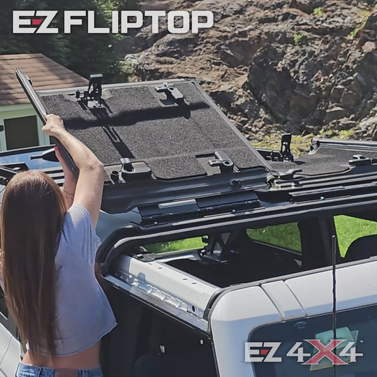 EZ4X4 Ford Bronco Roof Rack - Can Be Used With or Without A Flip Top