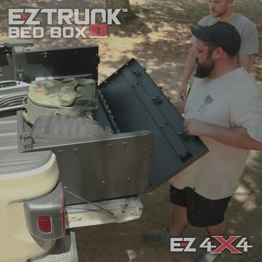 EZ4X4 Bed Box - Tailgate Extender and Secure Truck Bed Box Storage